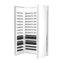 + D3 Dual back storage, 45 shelves, 135 frames/cases, 900x1500x195 mm