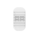 Présentoir mural Clear Look, forme ovale, 6 barres (12), 400x760x280 mm