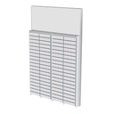 Wall display for contact lenses