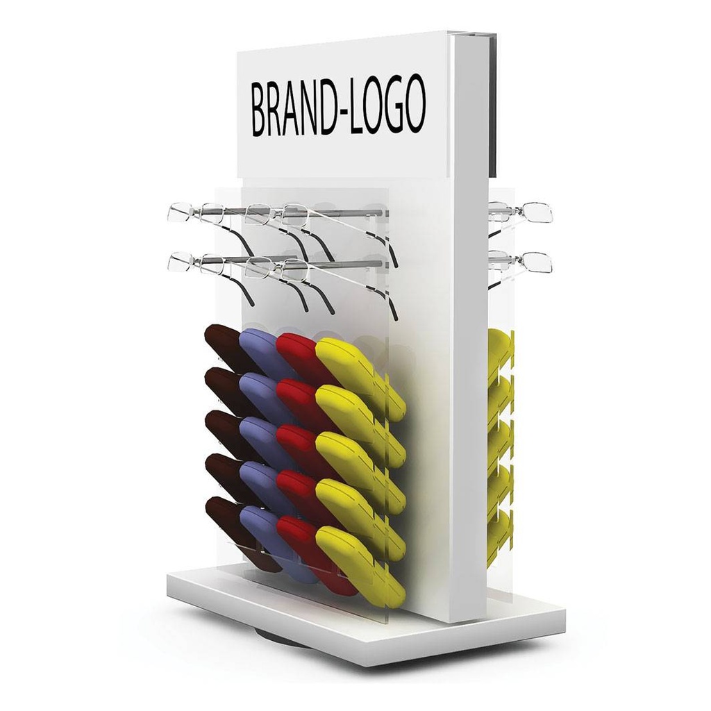 Table display for reading glasses, 2-sided, 300x620x280 mm, 8+40