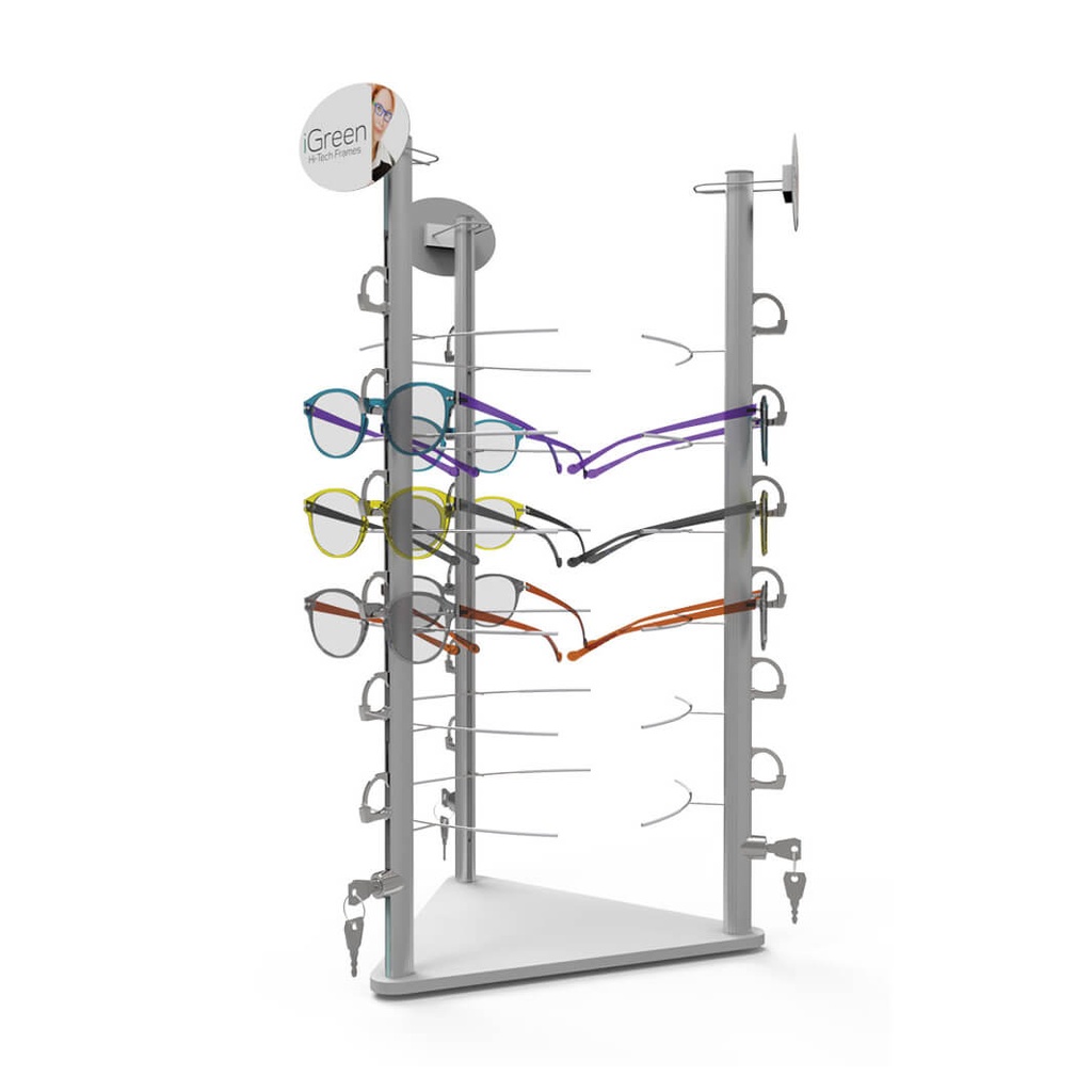 Tischpräsenter mit 3 Stangen RR6 (18), 330x720 mm