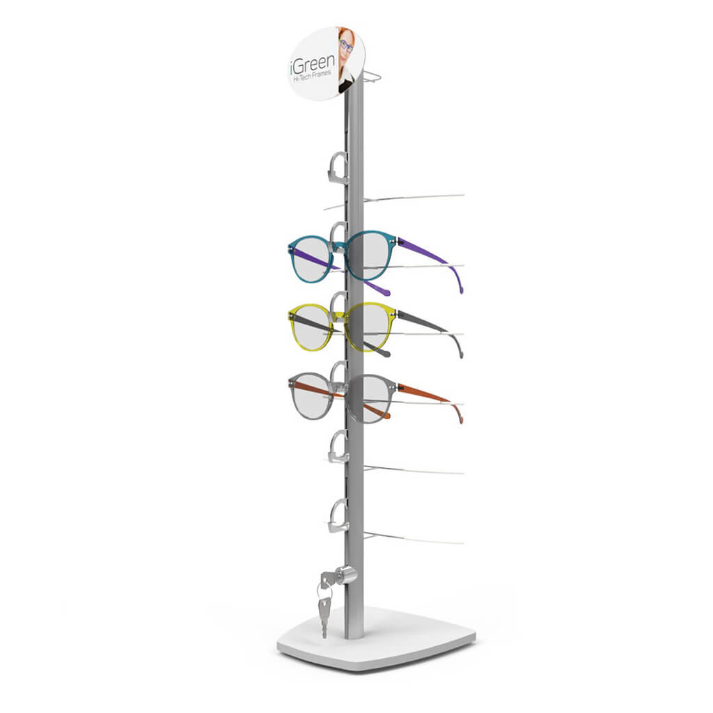 Table display with 1 RR6 rod (6), 197x620 mm