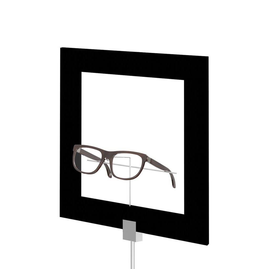 [SW.DF1.S.GH1 / DF.S.1.B / DF.1.B black] Marco decorativo para escaparates (1), rectangular, independiente (sin cerradura, negro)