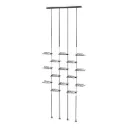 Sky Line Solo display, 4 rods with 15 side shelves, 1000x1600-4000 mm