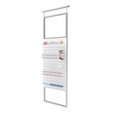 Telescope display, 1 panel with 15 bars (75), 900x1800-4500 mm