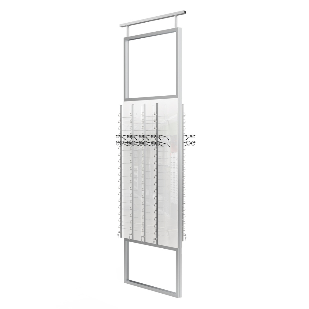 Présentoir Telescope, 2 panneaux avec 8 tiges (144), 900x1800-4500 mm