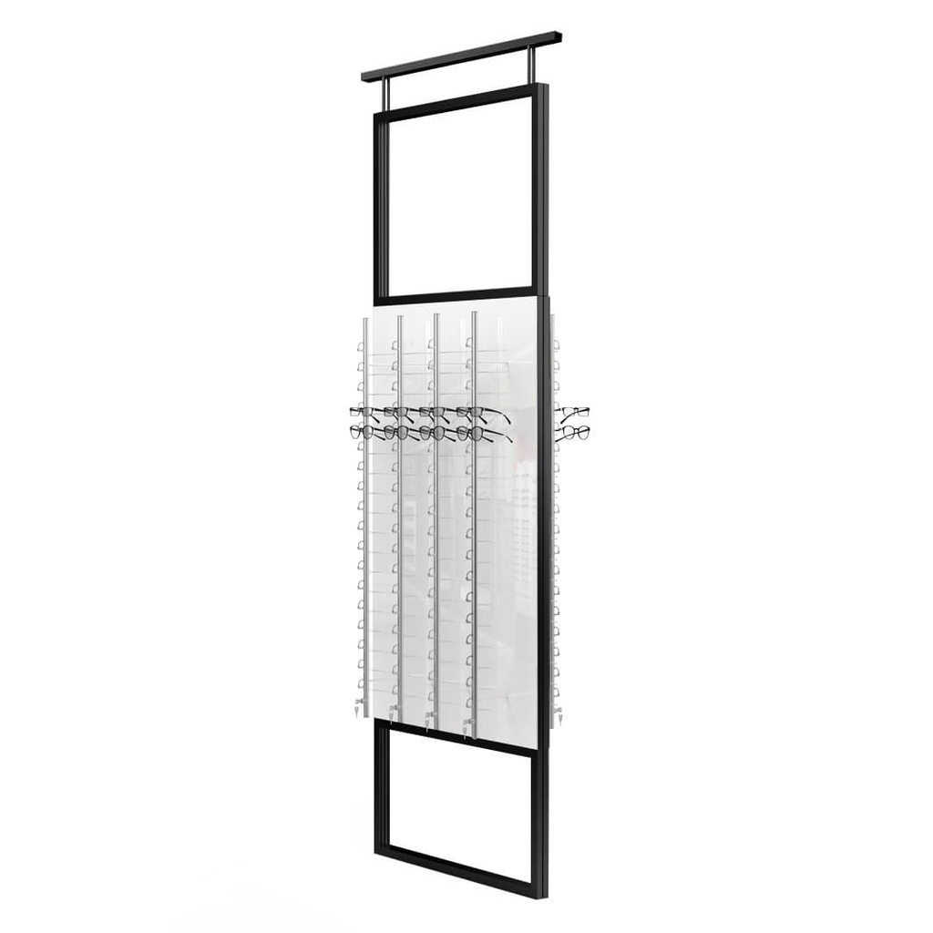 Telescope display, 2 panels with 8 rods (144), 900x1800-4500 mm