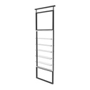 Telescope display, 5 glass shelves, 900x1600-4500 mm