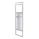 Telescope display, rotating plate with 6 rods (108), 900x1800-4500 mm