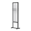 FS Präsenter, zweiseitige feste Platte mit abschließbaren Stangen