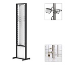 FS display, rotating plate with lockable rods