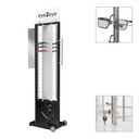 Espositore FS, base FW2, lastra rotante con 4 aste (72), 560x2000x470 mm