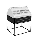 STK Gondola, top with 9 shelves (50), 6 drawers (150), 900x1150x785 mm