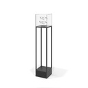 STK Standsäule, Konstruktion mit quadratischer Basis, Acrylbox