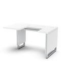 Mesa en U eléctrica para instrumentos, 3 instrumentos, 1400x700-920x800 mm