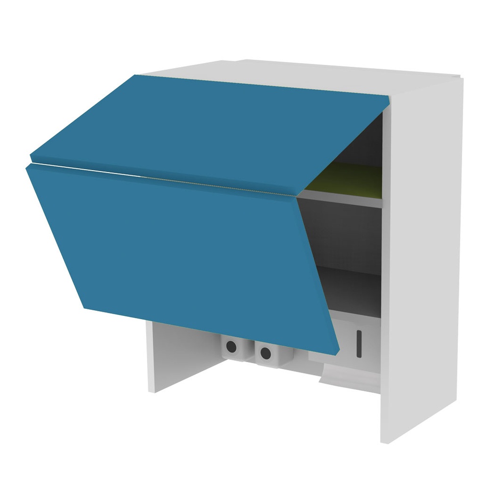 EX wall cabinet, bi-fold doors, 1 shelf, hygienic device, 600x690x320 mm