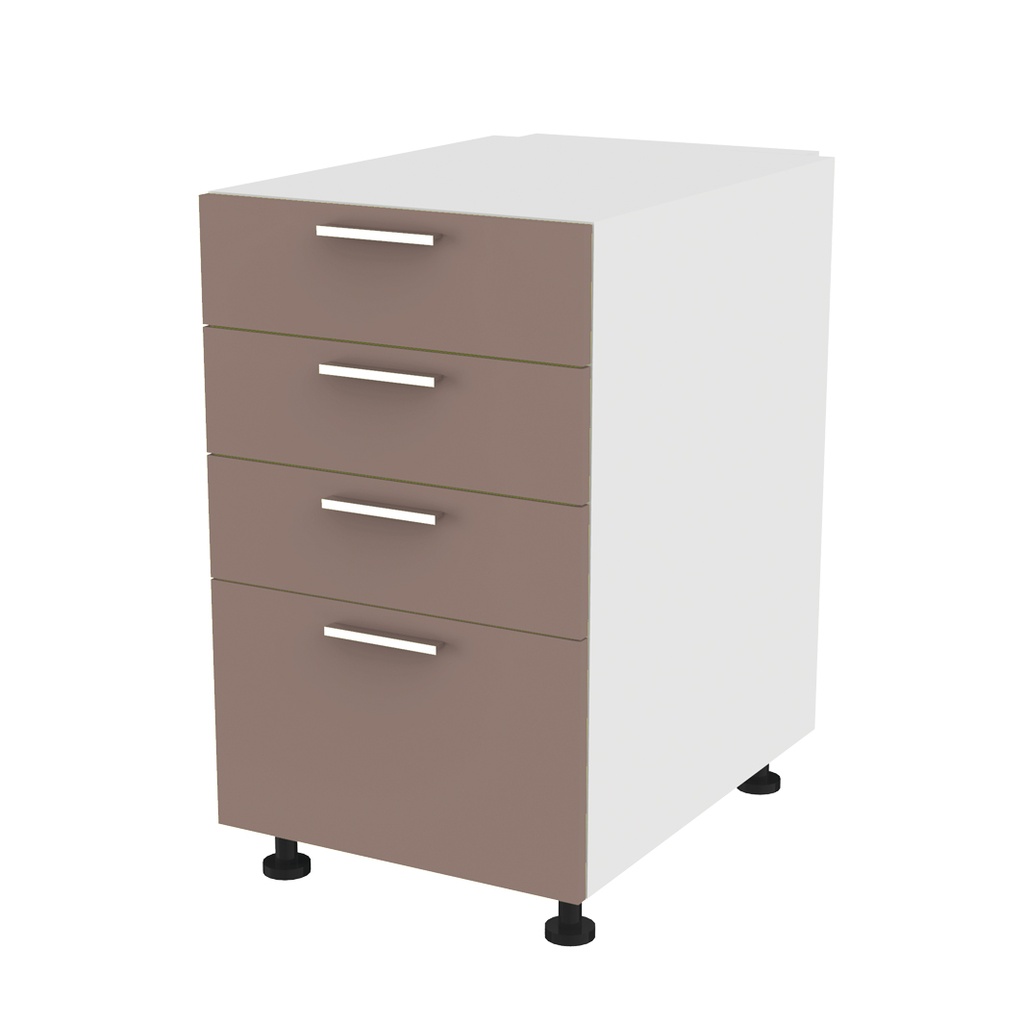 Meuble LAB, 4 tiroirs, 500x850x680 mm