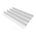 Separador para monturas, PVC, piel blanca sintética, 1 dm²