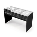 Showcase table with tray(s), acrylic