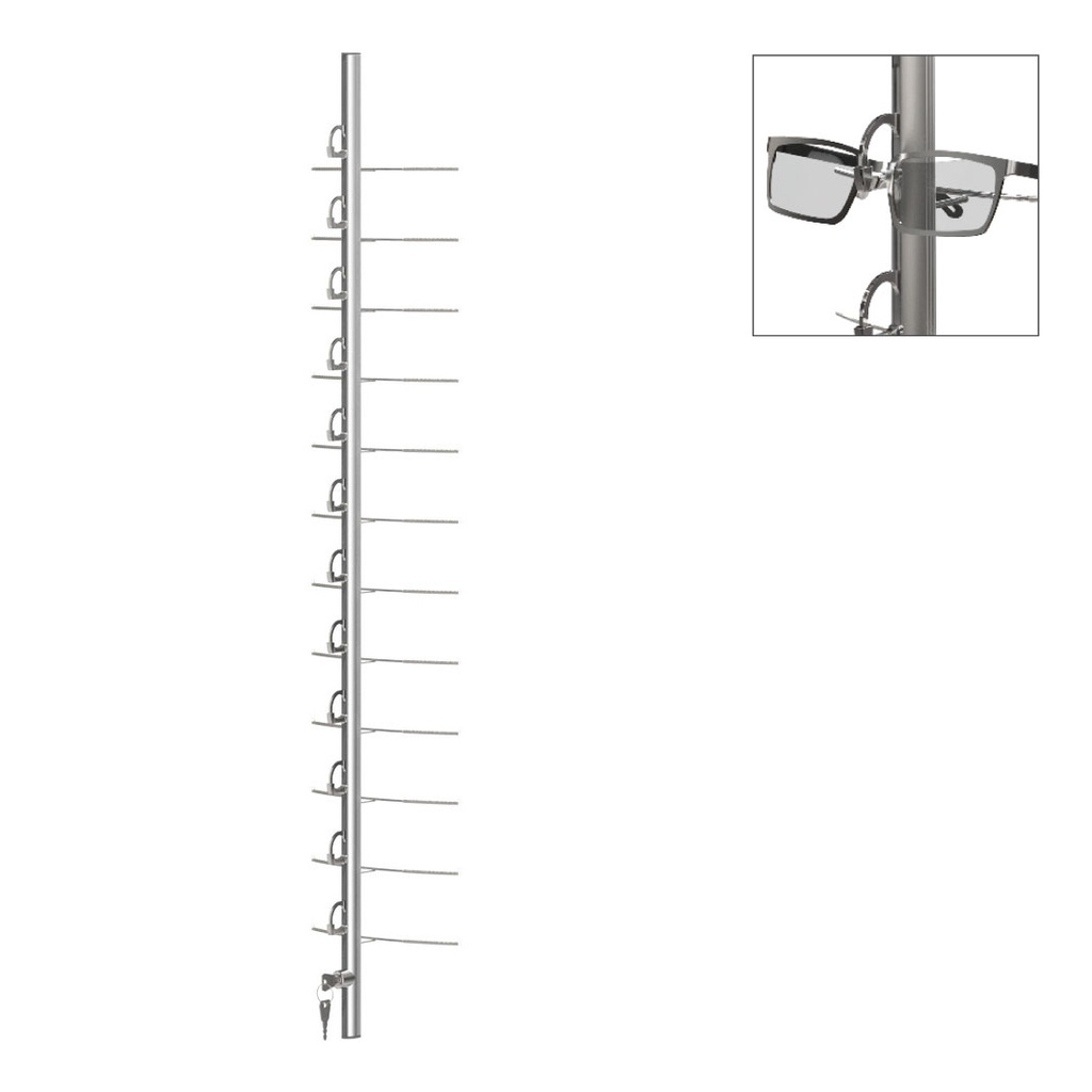 Asta RR bloccabile, 12 montature, 1011 mm (70 mm)