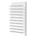 Vivida Single Lock wall display, 10 LED shelves, edge lighting
