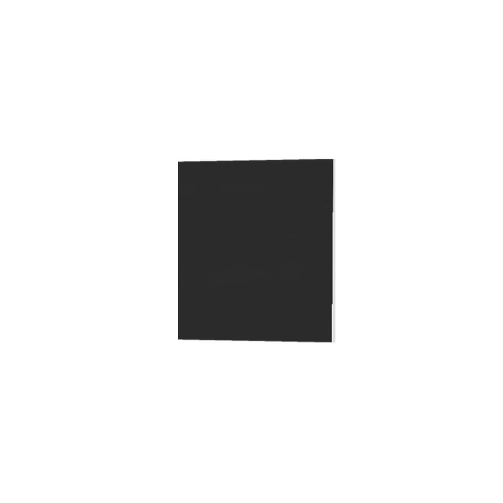 [STK.BSP.K2.A3 black] KUBO stražnja ploča, 170x170 mm, uključujući 4 magneta (akril - crna mat)
