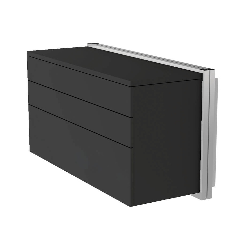 Wandschrank, 3 Schubladen, Tip-On-Öffnung, Soft-Close