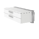 Pensile, 2 cassetti poco profondi con maniglie, chiusura ammortizzata