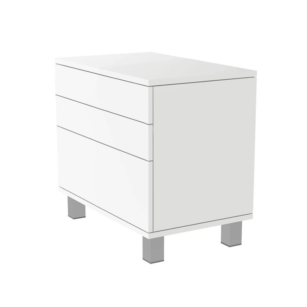 Armoire FS avec 3 tiroirs, ouverture tip-on, fermeture douce