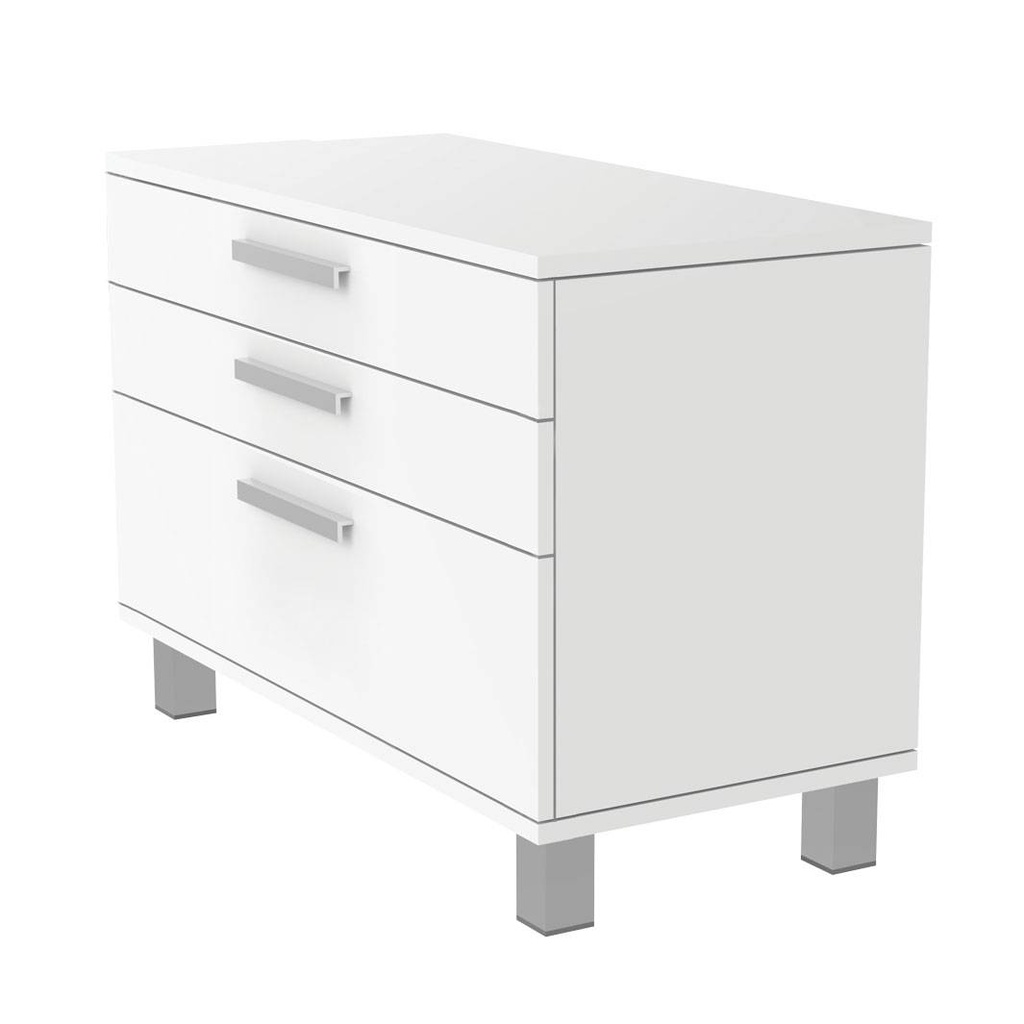 FS cabinet, 3 drawers with handles, soft-close