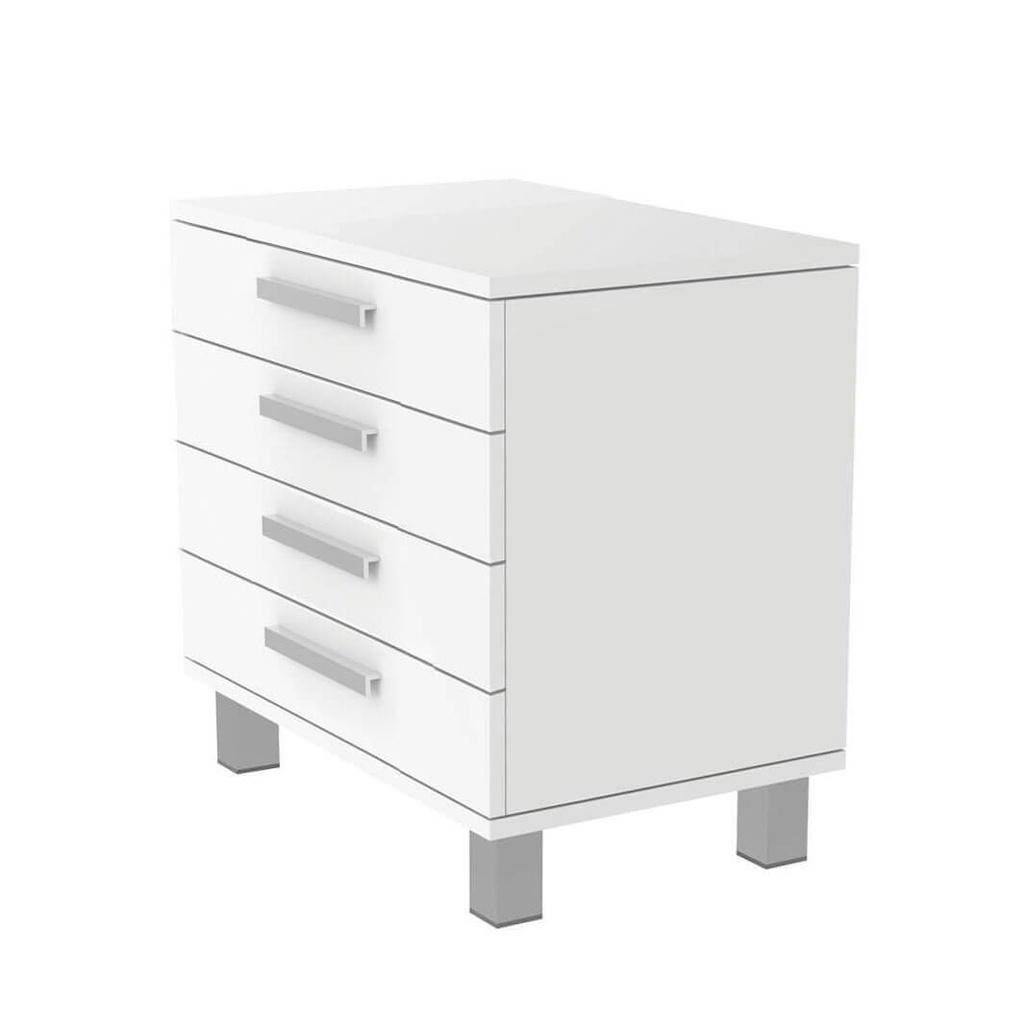 FS cabinet, 4 drawers with handles, soft-close
