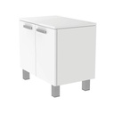 Armoire FC avec portes et poignées, fermeture douce