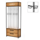 STK FS display, top cap, 8 rods (144), cabinet, 930x2300x400 mm