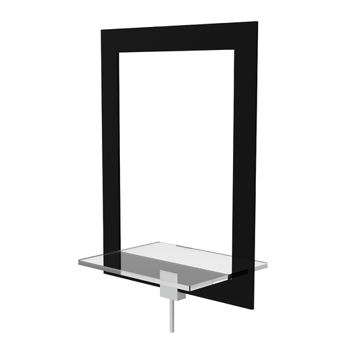 Deco frame with shelf (3), rectangular, standing