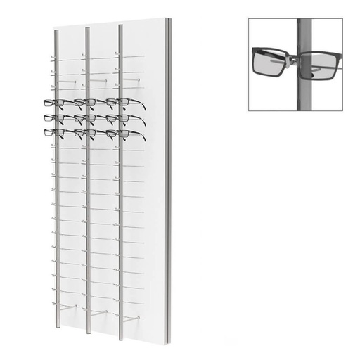 RR wall display, 3 open rods (54 frames), 700x1500x280 mm