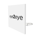 Logo holder for rod, acrylic with print, 120x50 mm