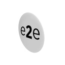 Autocollant 3D pour porte-logo, ovale, 71,5x57,5 mm