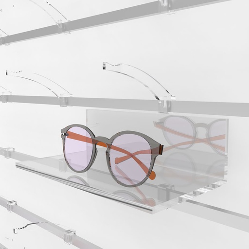 [A.CL.S / CL.S] Ripiano in acrilico Clear Look, 140x80 mm