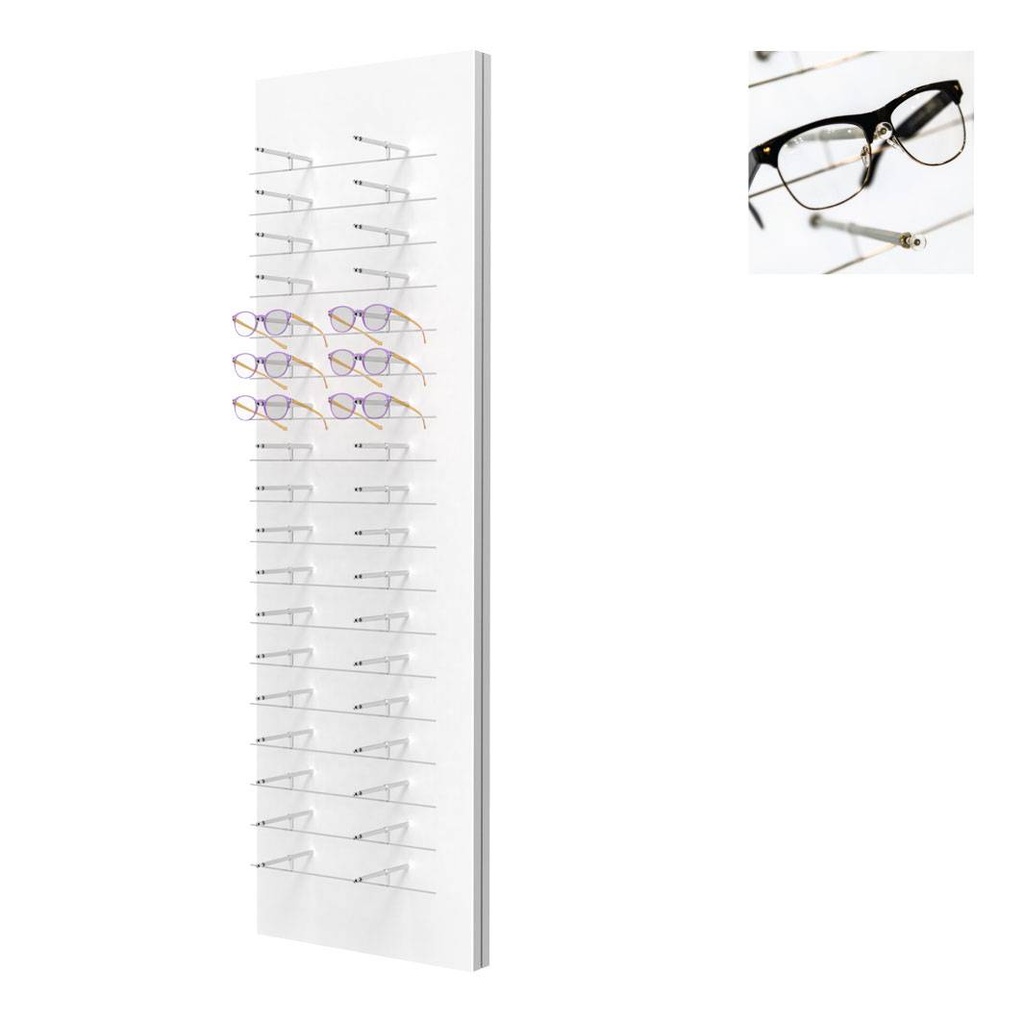 Expositor de pared Multi Pin, 18 alambres (36 monturas), 450x1500x280 mm