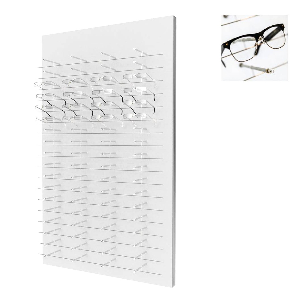 Présentoir mural Multi Pin, 18 fils (72 montures), 900x1500x280 mm