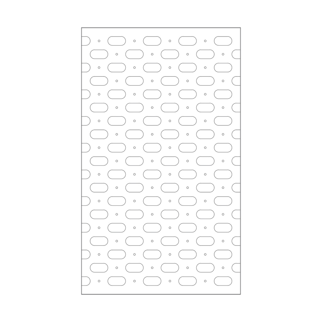 Pin Solo panel s pinovima, ovalni otvori