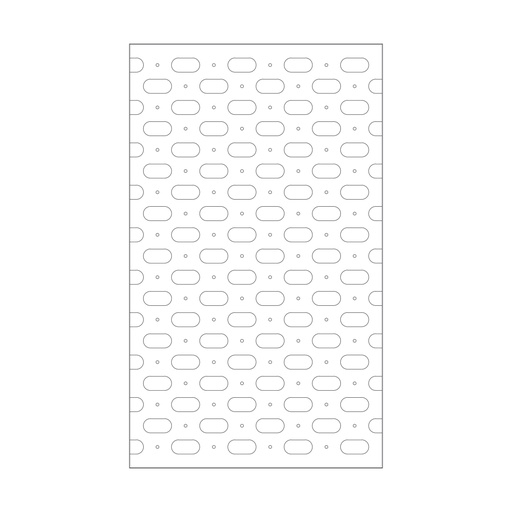 Pin Solo panel s pinovima na zaključavanje, ovalni otvori