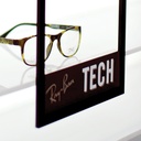 Polar magnetic stripe with print for decorative frame