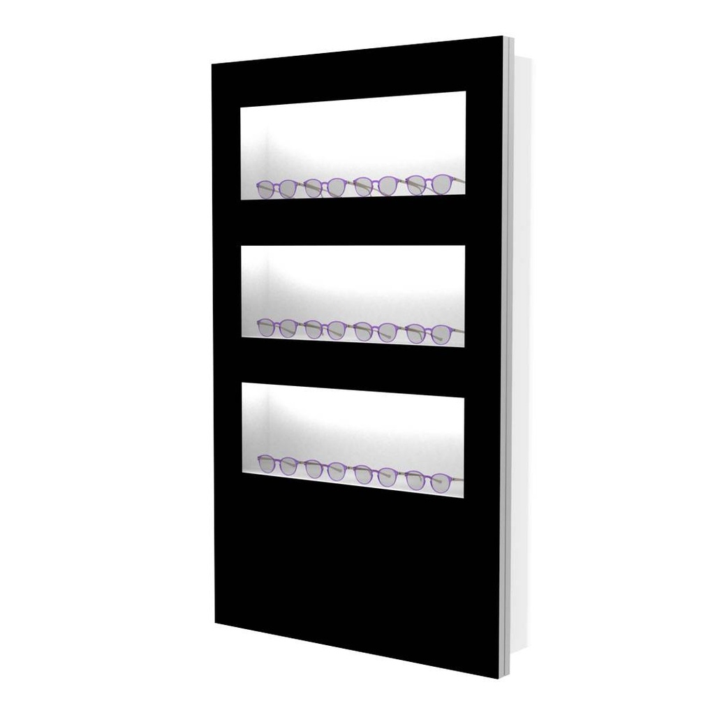 Showcase with 3 shelves
