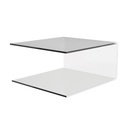 Alea Ablage, transparenter Acryl, 200x100 mm