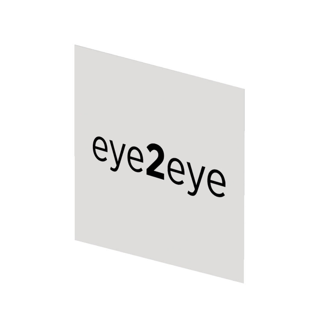 Stripe LED logo plate with print, magnetic, 200x200 mm