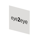 Stripe LED logo plate with print, magnetic, 200x200 mm