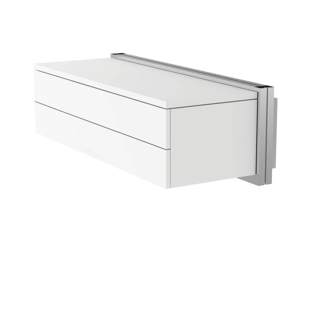 Wall cabinet, 2 shallow drawers, tip-on opening, soft-close