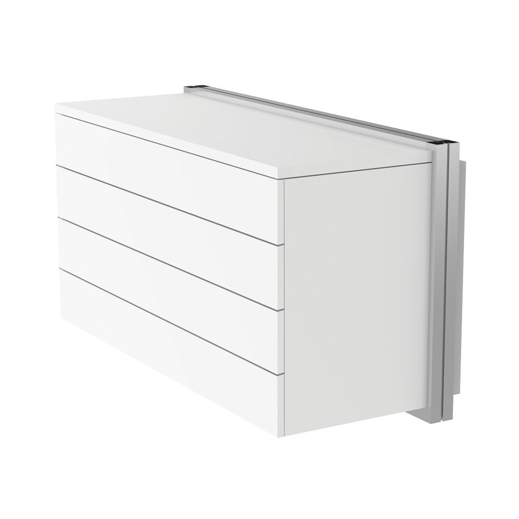 Wall cabinet, 4 drawers, tip-on opening, soft-close