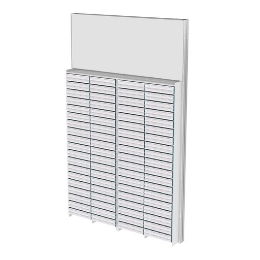 Wall display for contact lenses